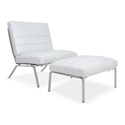 Firenze Stool | White - Footstools And Ottomans