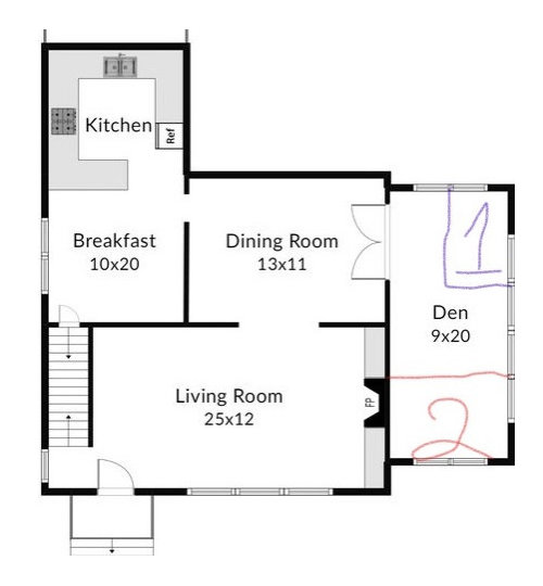 Where to put a bathroom?