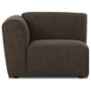 Domino Brown Left Armchair