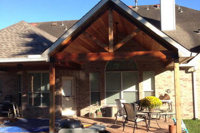 Stamped concrete patio photo in Houston