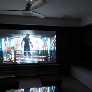 Example of a home theater design in Bordeaux