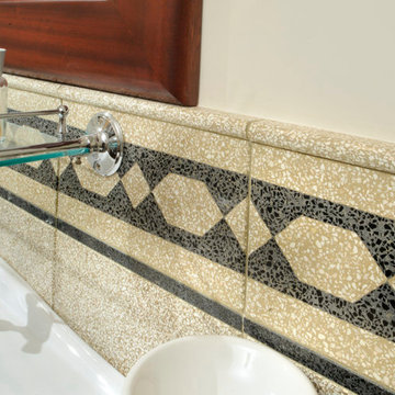 Soluzioni per la stanza da bagno /graniglia e cementine - progetti realizzati.