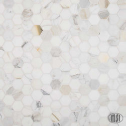 Calacatta Gold 2" Hexagon - Mosaic Tile