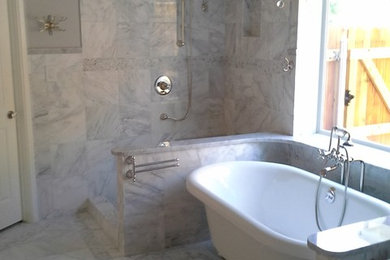 Cottage chic bathroom photo in Dallas