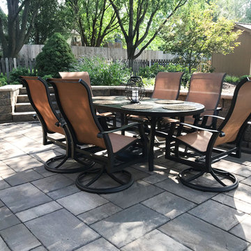 Kansas Paver Patio with Grilling Station, Dining, and Entertaining space!