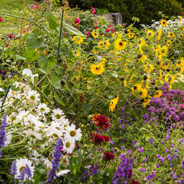 Custom Stone Wall & Lush Garden Project