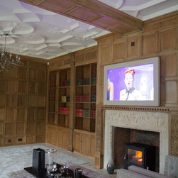 55" Leather Wrap TV Mirror Frame. - Products