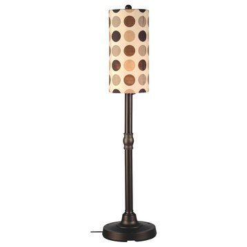 Coronado 58" Floor Lamp , 2" Bronze Body, Mojito Coffee Bean