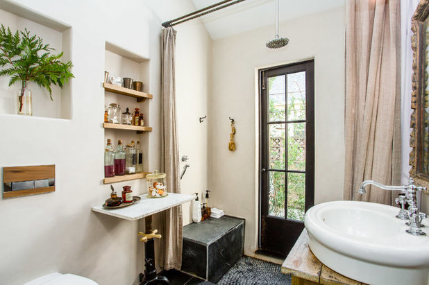 Farmhouse Bathroom by Brandon Arant Photography