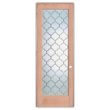 Interior Prehung Door or Interior Slab Door - Ogee - Cherry - 30" x 80" -...