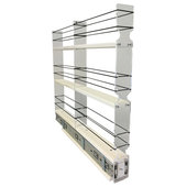 33x2x11 Spice Rack Drawer - Cream