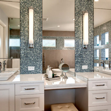Bellevue Contemporary Bathroom with LED