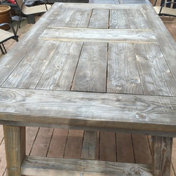 Rustic Farm Table - Outdoor Dining Tables