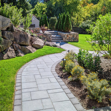Patio and Spa Landscape Design Natick, MA