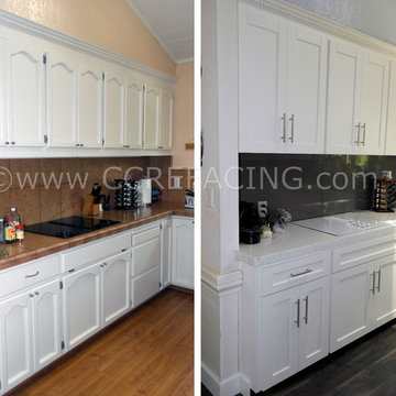 Los Gatos reface with White Shaker doors