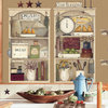 Country Kitchen Shelves Peel & Stick Giant Wall Decals