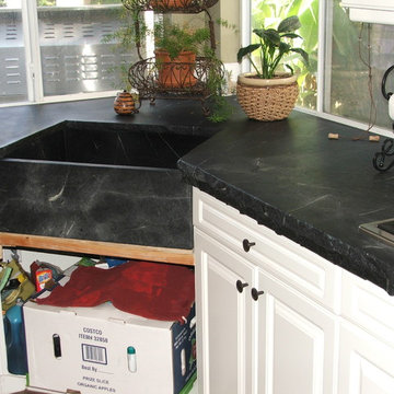 Custom Broken Edge Soapstone Countertops