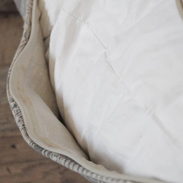 Pair of Vintage Grey Batik Pillows