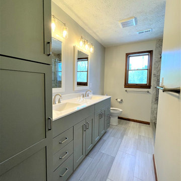 Modern Primary Bathroom Remodel in West Lafayette, IN