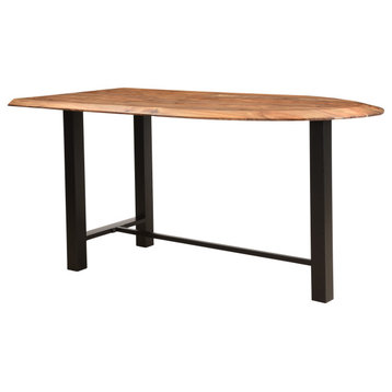 Brownstone and Black Hill Crest Counter Height Dining Table