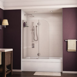 Fleurco Evolution Monaco 40"- 41" Round Top Tub Shield with Fixed Panel VXSH24 - Bath Products