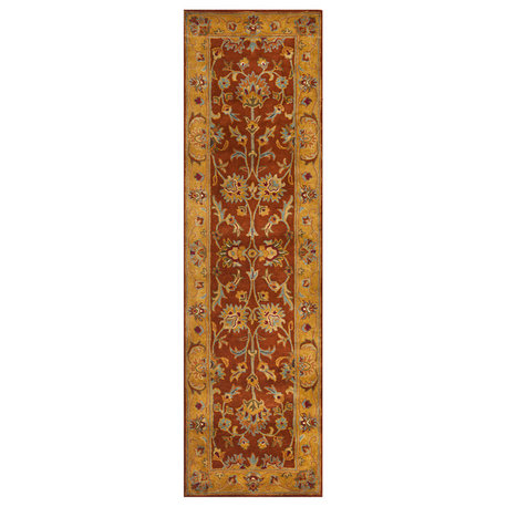 Safavieh Heritage Hg820A Red, Natural Area Rug