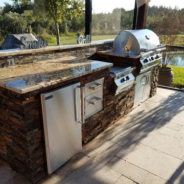 Stone Outdoor Kitchen Wesley Chapel
