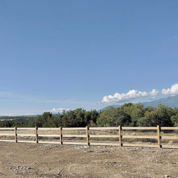 Three Rail with Mesh Wire & Picket Fence | Installation