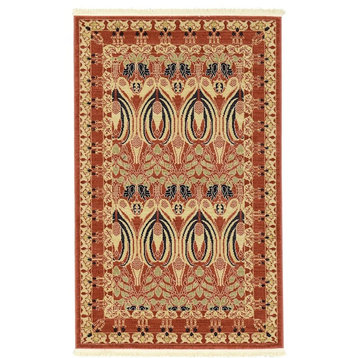 Traditional Stirling 3'3"x5'3" Rectangle Sienna Area Rug