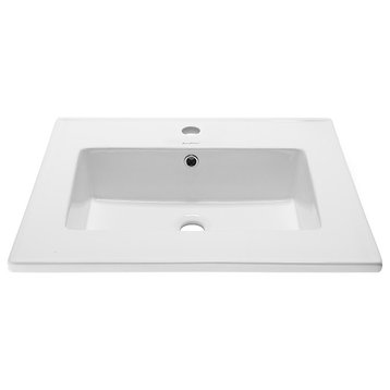 Voltaire 25" Vanity Top Sink with Single Faucet Hole