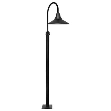 Cocoweb 14" Calla LED Street Lamp in Black With 8' Post