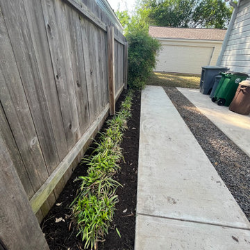 Curb Appeal: Irrigation Installation, Sod & Mulch Metal Edging