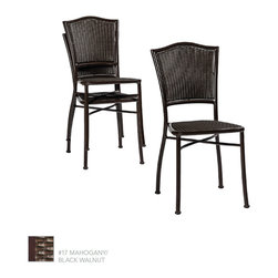 Cafe Collection: Traditional Cannes Woven Cafe Chair by Summer Classics - Outdoor Dining Chairs