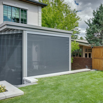 Central Calgary StruXure Adjustable Pergola with Phantom Motorized Screens