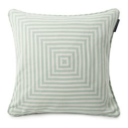 Lexington Ticking Striped Sham - Green - Bed Cushions