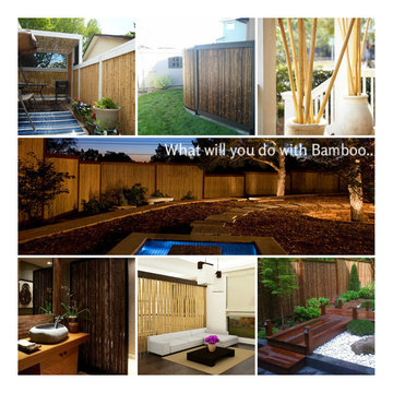 Bamboo Fencing Collage