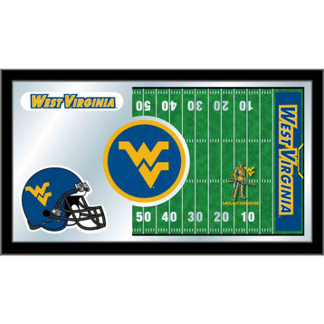 West Virginia 15" x 26" Football Mirror by Holland Bar Stool Company