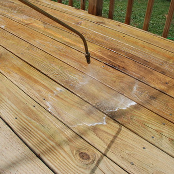 Pressure Treated Deck Stain Project Start to Finish