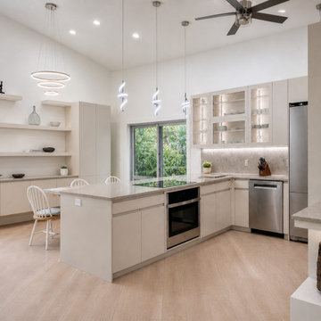 Modern Inspired Kitchen Transformation with Custom Display Lighting