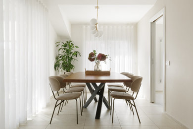Esempio di una sala da pranzo minimal