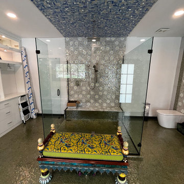 Pool House Bathroom with Lockers