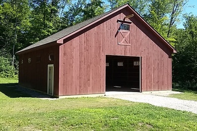 36x40x12 Gable Barn with Attic Trusses