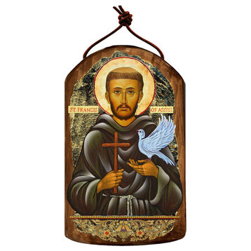 Icon Saint Francis Wooden Ornament