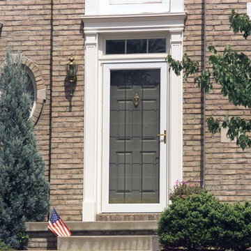 Combination prime door custom fabricated storm door system
