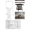Cullman Counter Height Dining Table With Storage Shelves