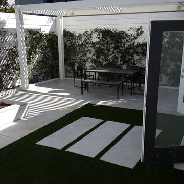 Intimate backyard Remodeling | Fire Pit and Patio Covers