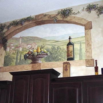 Trompe L'loeil Tuscan Mural