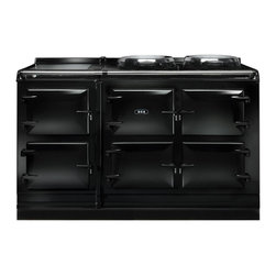 AGA Total Control 5 Oven Range Cooker, Black | ATC5-BLK - Gas Ranges And Electric Ranges