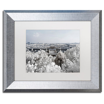 Philippe Hugonnard 'White Nature' Art, Silver Frame, White Matte, 14"x11"
