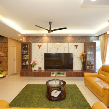 Living Room Design | 2BHK Apt Interior Design In Bangalore